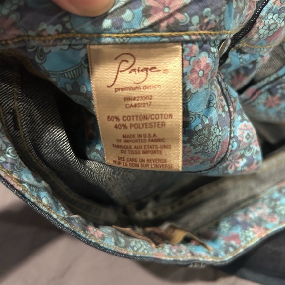 Paige Premium Denim Jeans Skyline size 25 - Picture 5 of 5